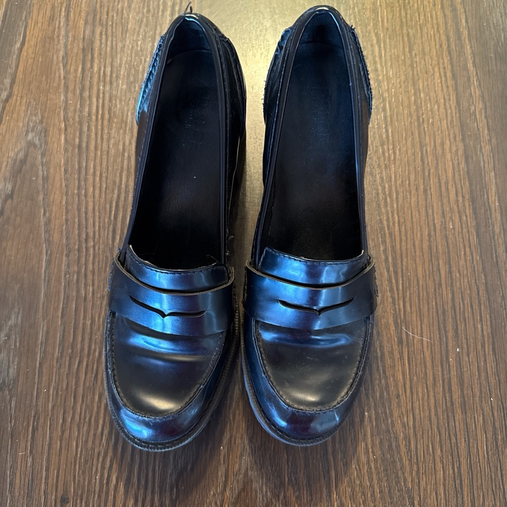 Dolce by Mojo Moxy Chunky Heel Loafers – Women’s 10 – Black Patent